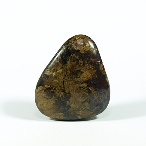 Bronzit – leštěná placička 38 × 34 mm