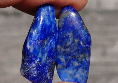 2 x výběrový lapis lazuli (QAA) D974 — foto 1