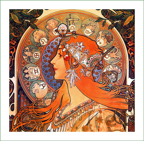 Obraz - Alfons Mucha (19) - v.A (látkový panel) — foto 1