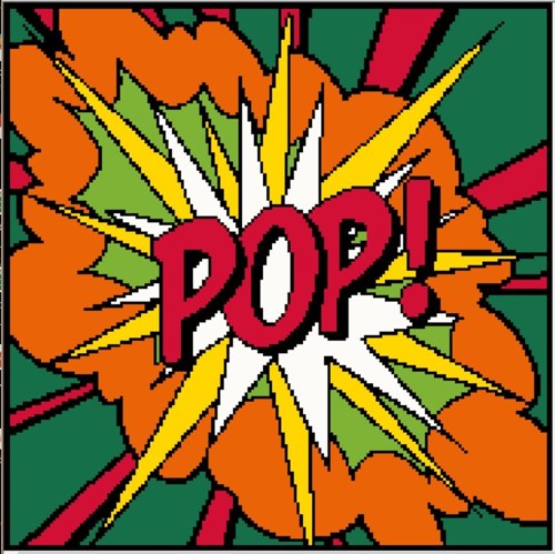 Předloha na vyšívání - Komiksové bubliny POP! — foto 1