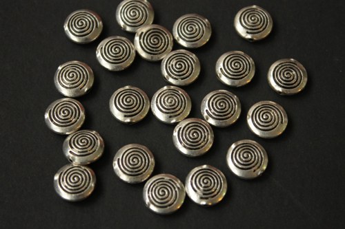 Korálek antické stříbro 12mm