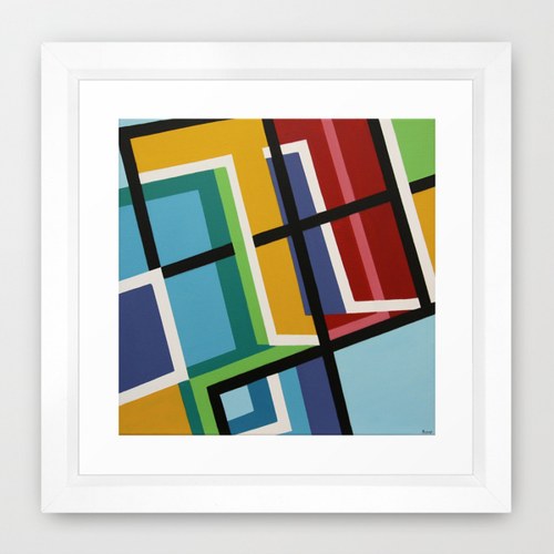 REPRODUKCE V RÁMU - DOTYKY KRYCHLÍ, 20x30 cm