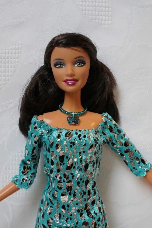 Tyrkysový motýlek pro barbie — foto 1
