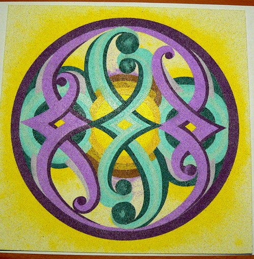 03 písková mandala volné enrgie
