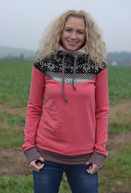 Starorůžová mikina — foto 1
