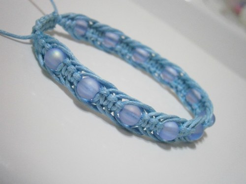 "Nebeský" náramek (macramé) - Unisex — foto 1