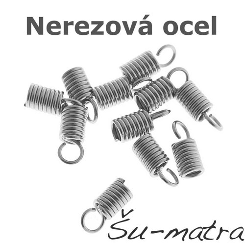 Pružinková koncovka 5,5x10 mm z oceli 304 (10 ks)