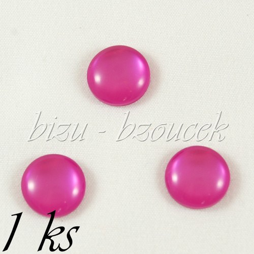 Fuchsiový kabošon - 1ks — foto 1
