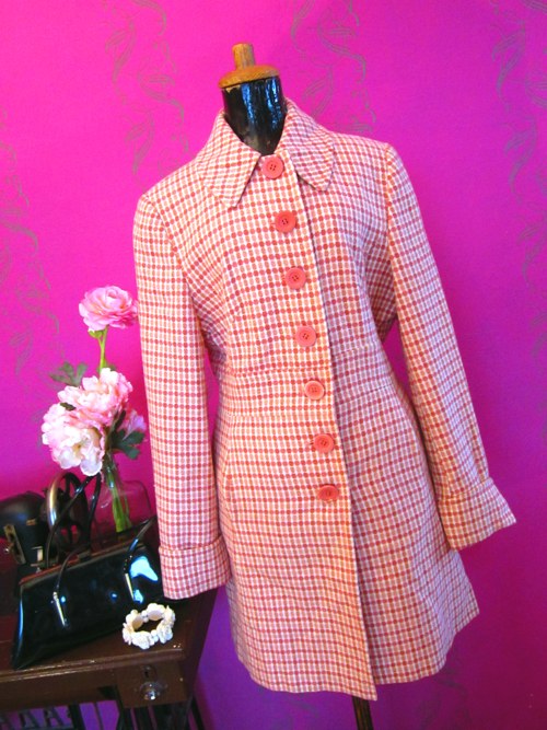 Kabát retro dots Jackie — foto 1