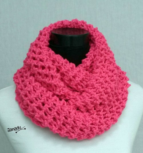 Háčkovaný nákrčník...pink — foto 1