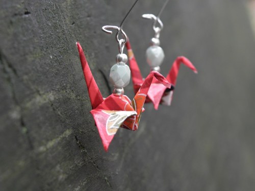 Něžnosti - origami náušnice — foto 1