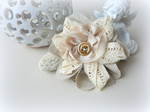 Květ-brož shabby chic 2. — foto 1