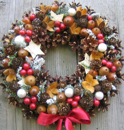 Adventní věneček s hvězdičkami — foto 1