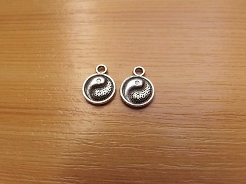 Přívěsek - ying - yang 10mm — foto 1