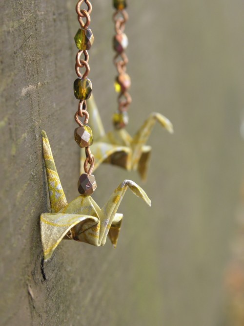 Lesní cestou - origami náušnice — foto 1