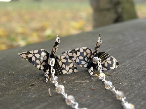 Do nekonečna a ještě dál - origami náušnice — foto 1