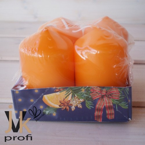 Adventní svíčky - oranžové — foto 1