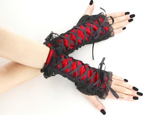 Dámské rukavice gothic styl 0675
