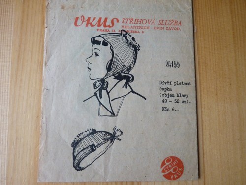 Vkus 24155, dívčí pletená čapka — foto 1
