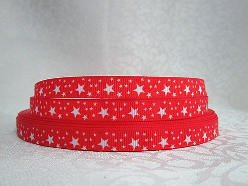 Stuha rypsová š.10 mm: Stars