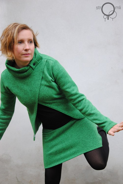 Zimní sukénka zelená, vel. S — foto 1