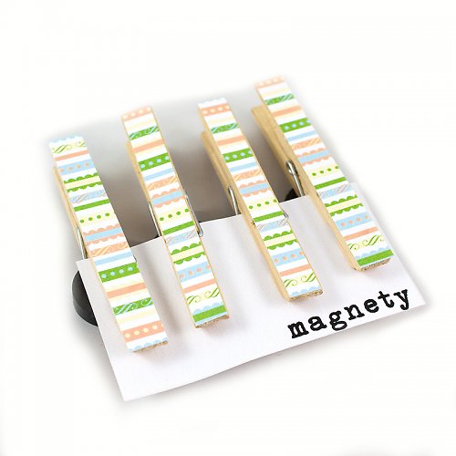Magnetické kolíčky - jemné proužky — foto 1