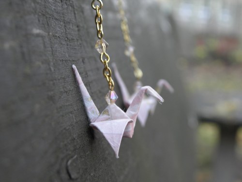 Z lesní tůňky - origami náušnice — foto 1