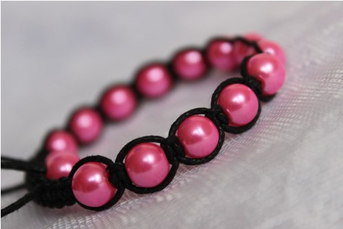Náramek macramé/shamballa — foto 1