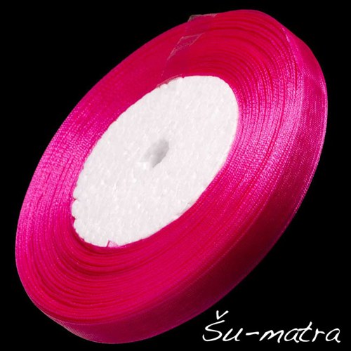 Organzová stuha purpurová, 10 mm, 45 m