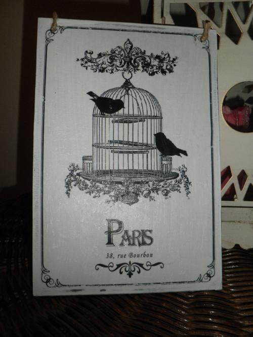 Vintage cedulka " Paris"