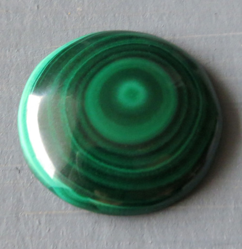 Malachit kabošon - 3cm, č.2 — foto 1