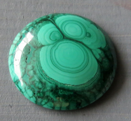 Malachit kabošon - 3cm, č.4 — foto 1