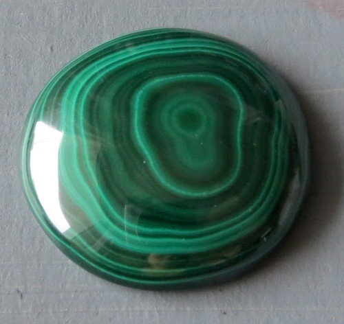 Malachit kabošon - 3cm, č.5 — foto 1