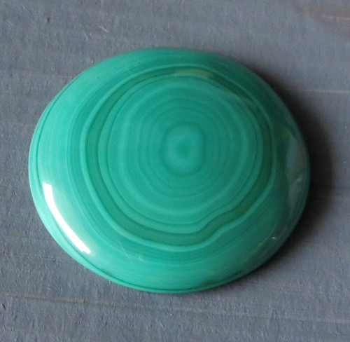 Malachit kabošon - 3cm, č.7 — foto 1