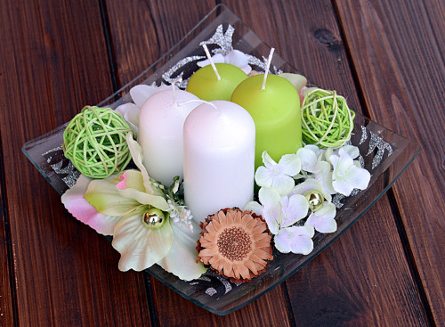 Elegantní advent v bílozeleném. (sleva) — foto 1