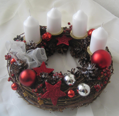 Adventní věneček na stůl — foto 1