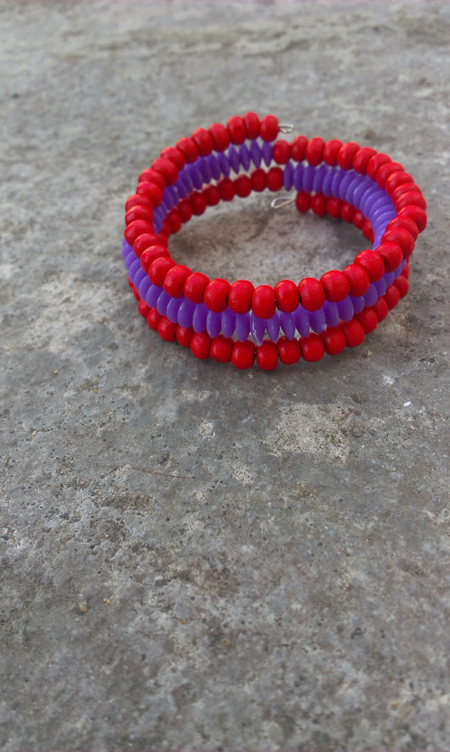 Red and purple - náramek pro holčičky — foto 1