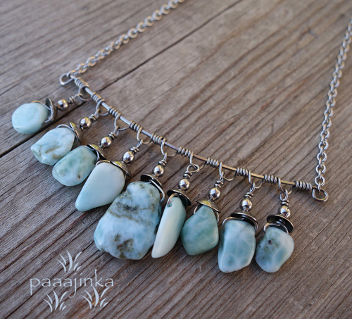 Nebeský Larimar (chirurgická ocel) — foto 1
