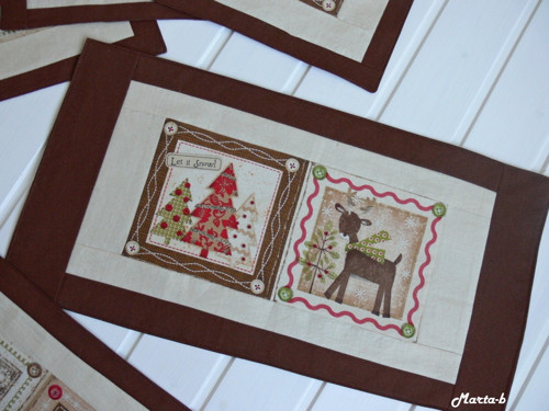 Ubrus LET IT SNOW 25x50 cm REZERVACE — foto 1