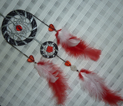 Lapač snů červený 30cm — foto 1