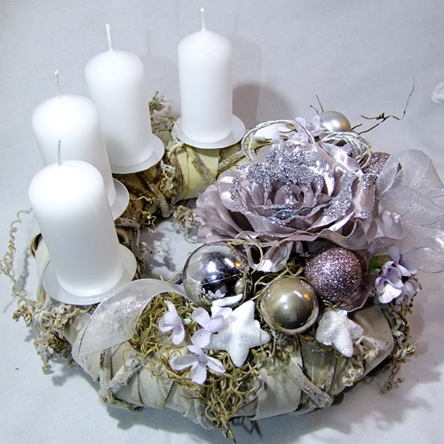 Adventní věnec " Luxus rose" II. — foto 1