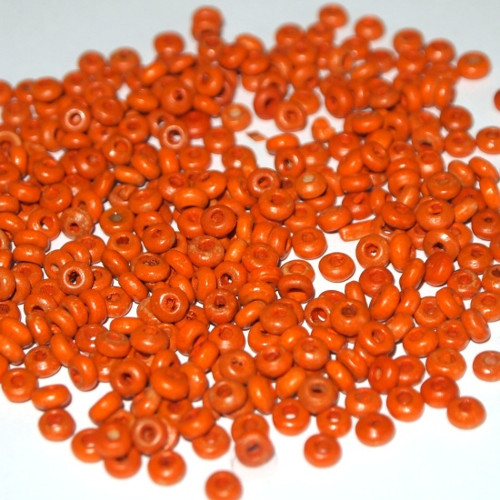 Dřevěné korálky - rokajl 4 x 2,5 mm (cena 1000ks)