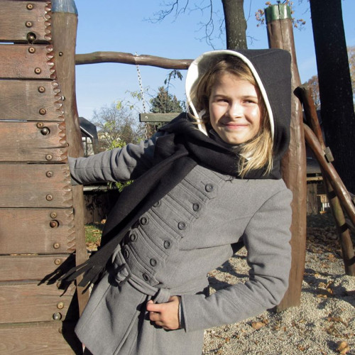 Šála s kapucí DÍVČÍ — foto 1