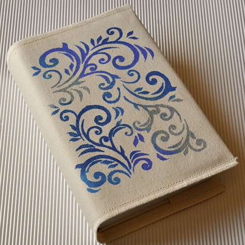 Modrý ornament - obal na knihu — foto 1