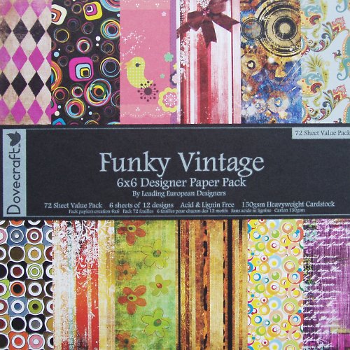 Sada papírů FUNKY VINTAGE 6 x 6" — foto 1