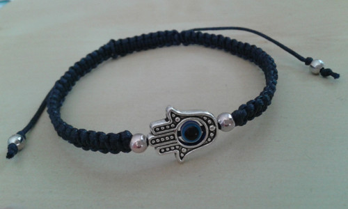 Náramek Hamsa -černý