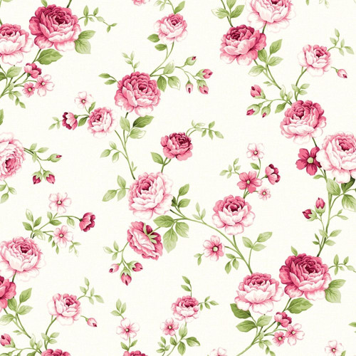 Látka Symphony Rose menší růže — foto 1