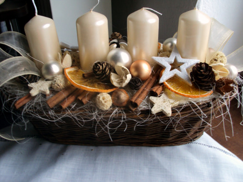 Adventní štola -champagne-sleva — foto 1