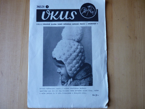 Vkus č. 74531, dětská háčkovaná čepice — foto 1