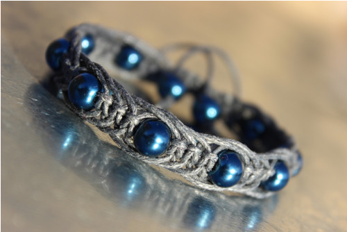Náramek macramé/shamballa — foto 1